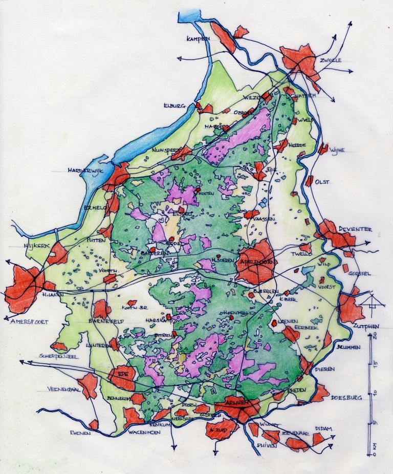 Map of the Veluwe